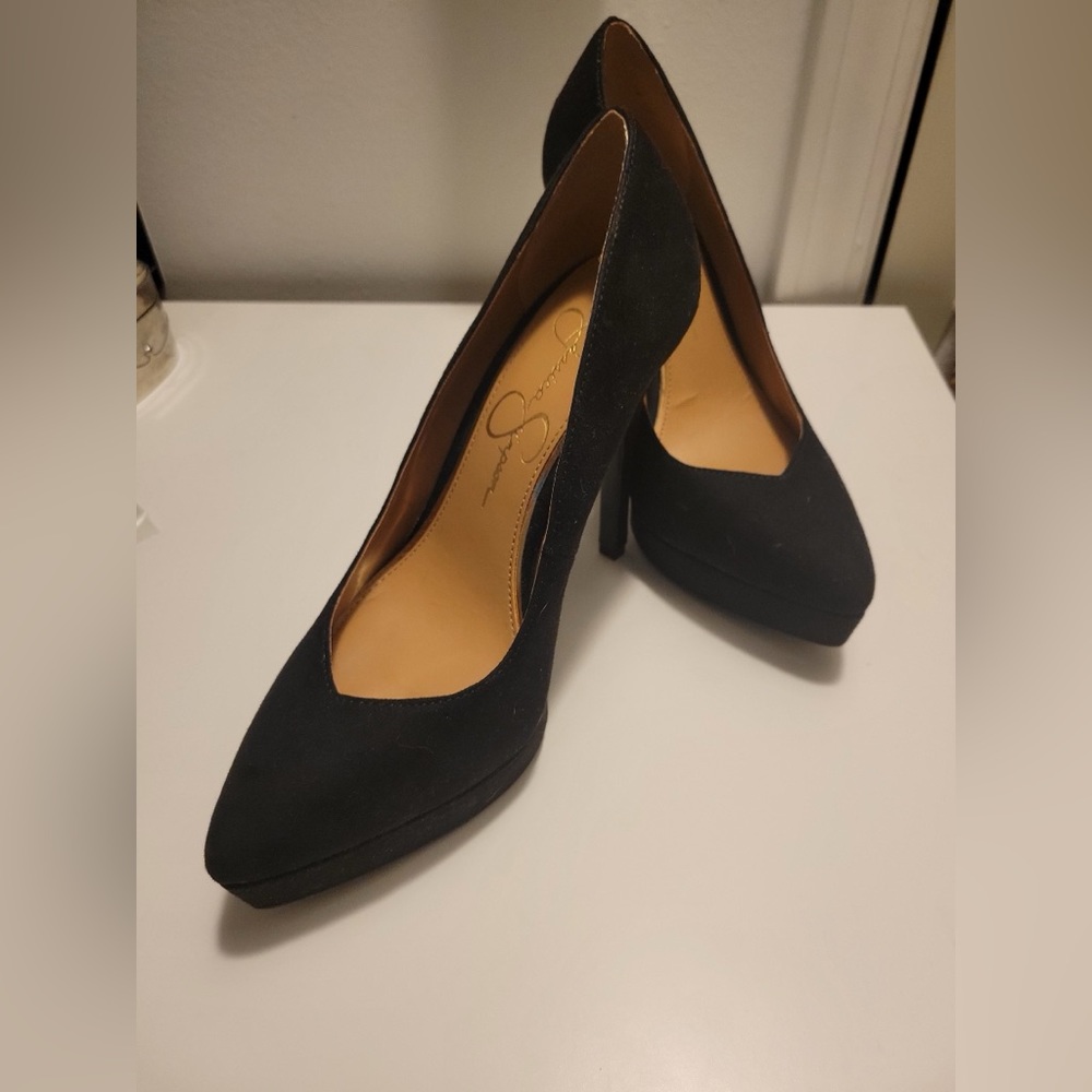 Black Suede Pumps